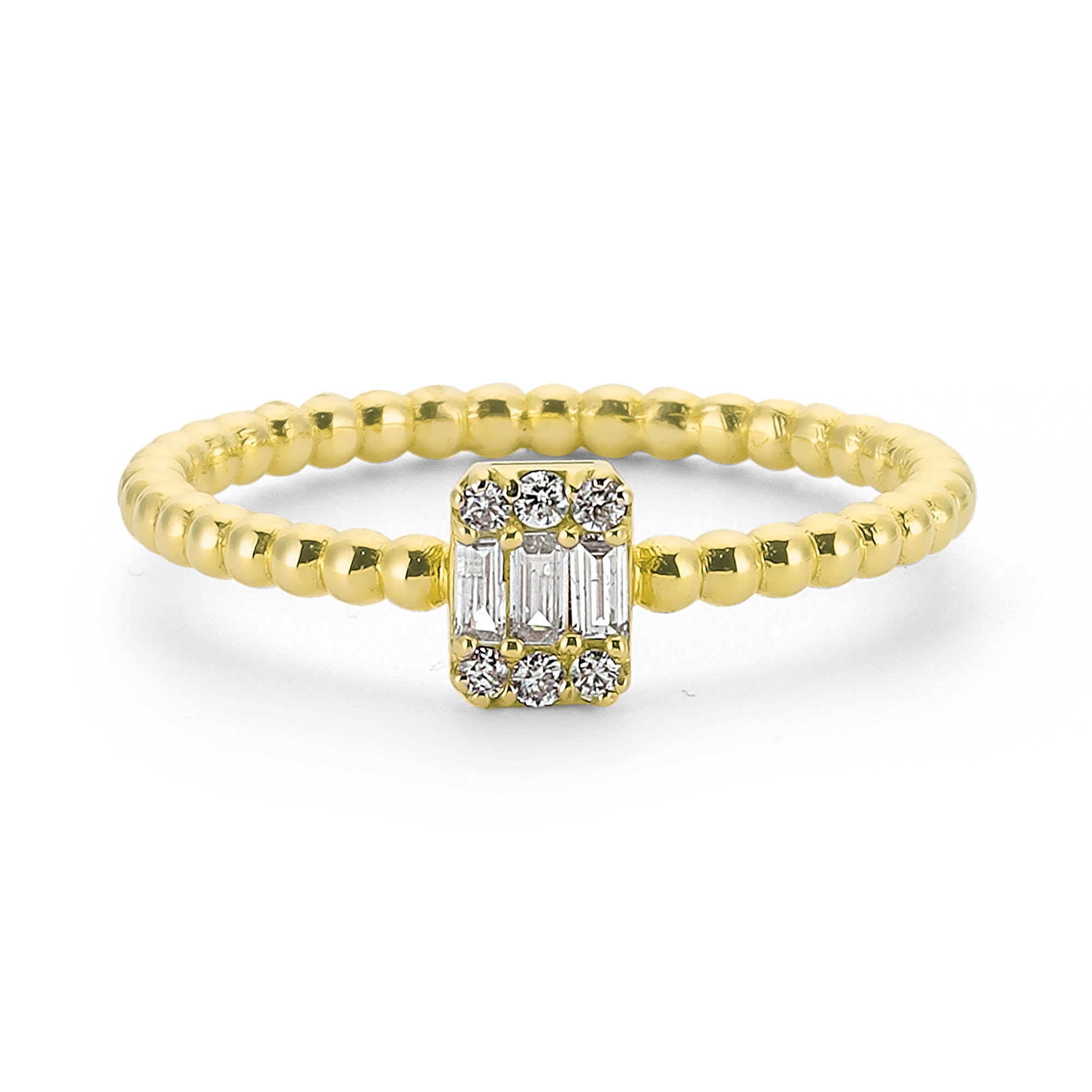 14k Cluster Diamond Ring for Women