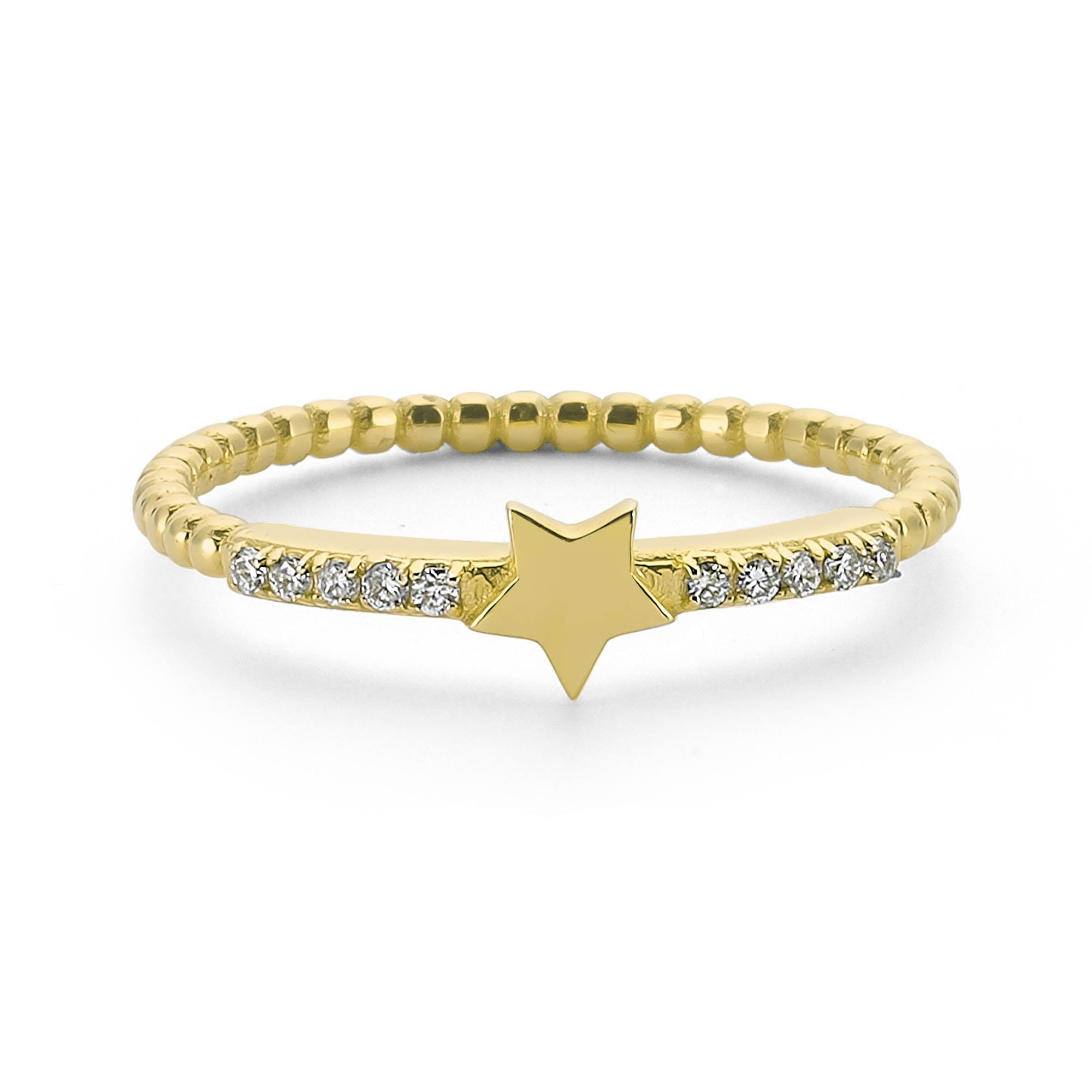 14k Diamond Celestial Ring for Women