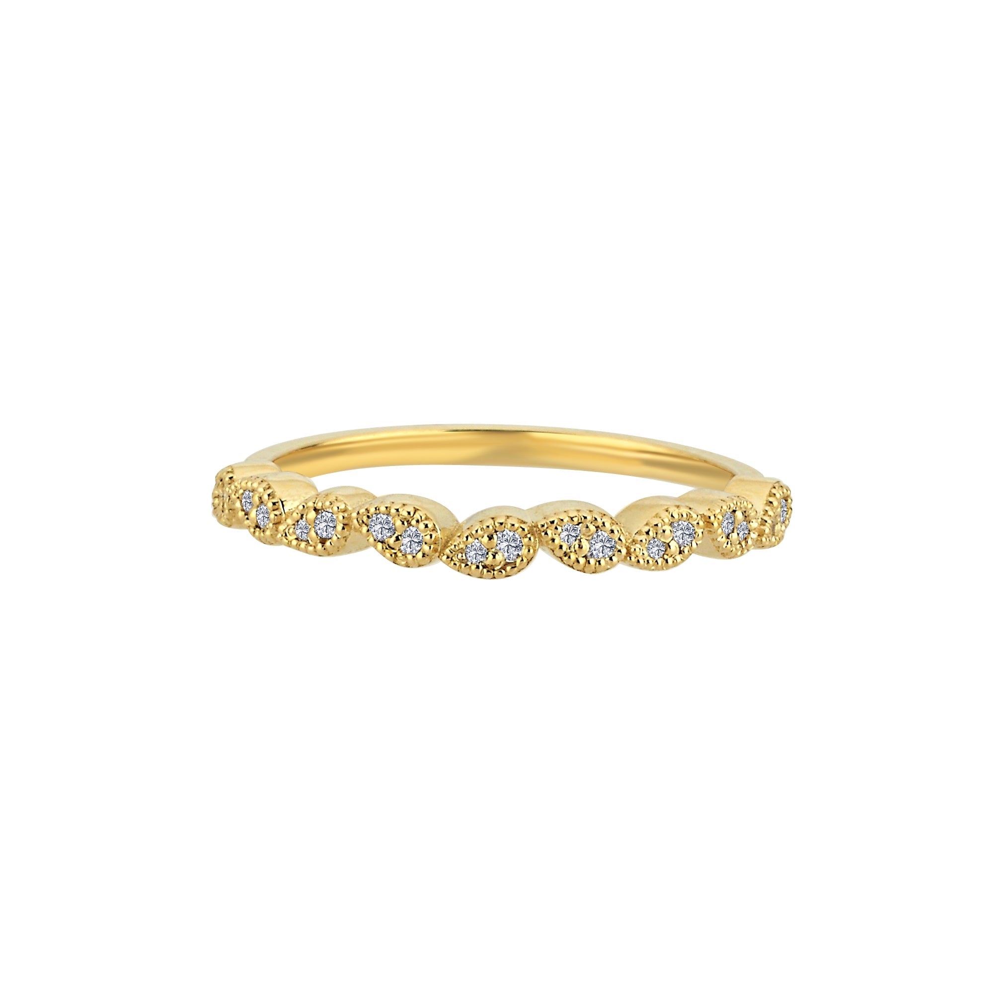 14k Diamond Pear Shaped Ring
