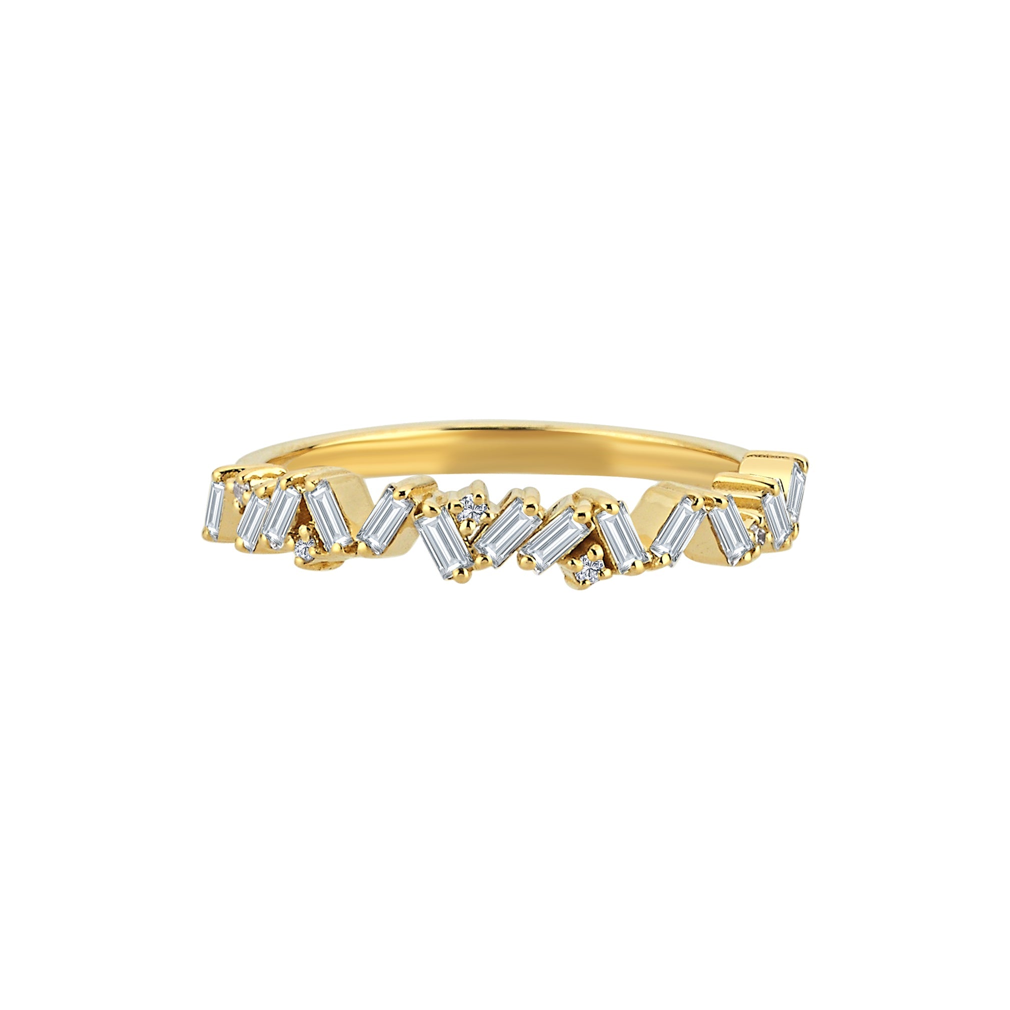 Baguette Diamond Ring in 14k Gold