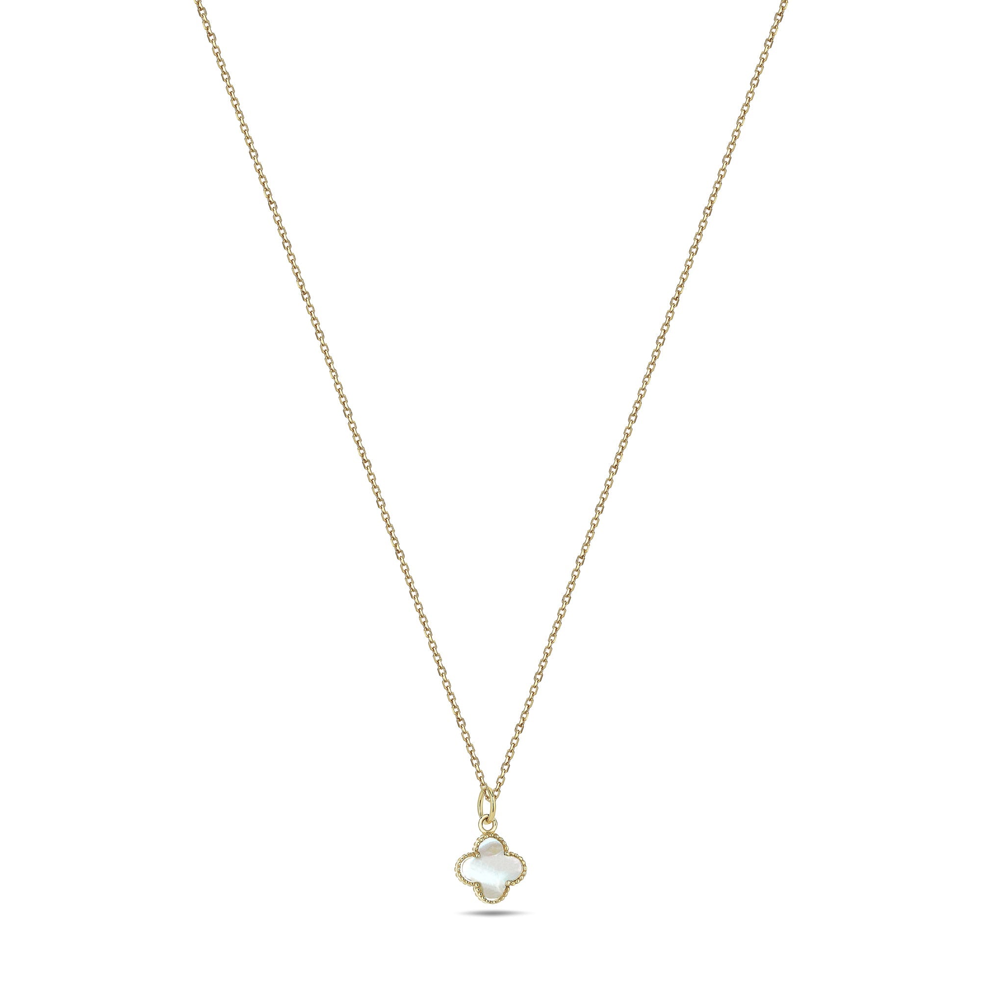 Clover Necklace with Mother of Pearl