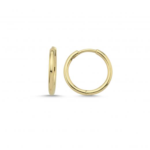 Dainty Hoop Earrings in 14k Gold