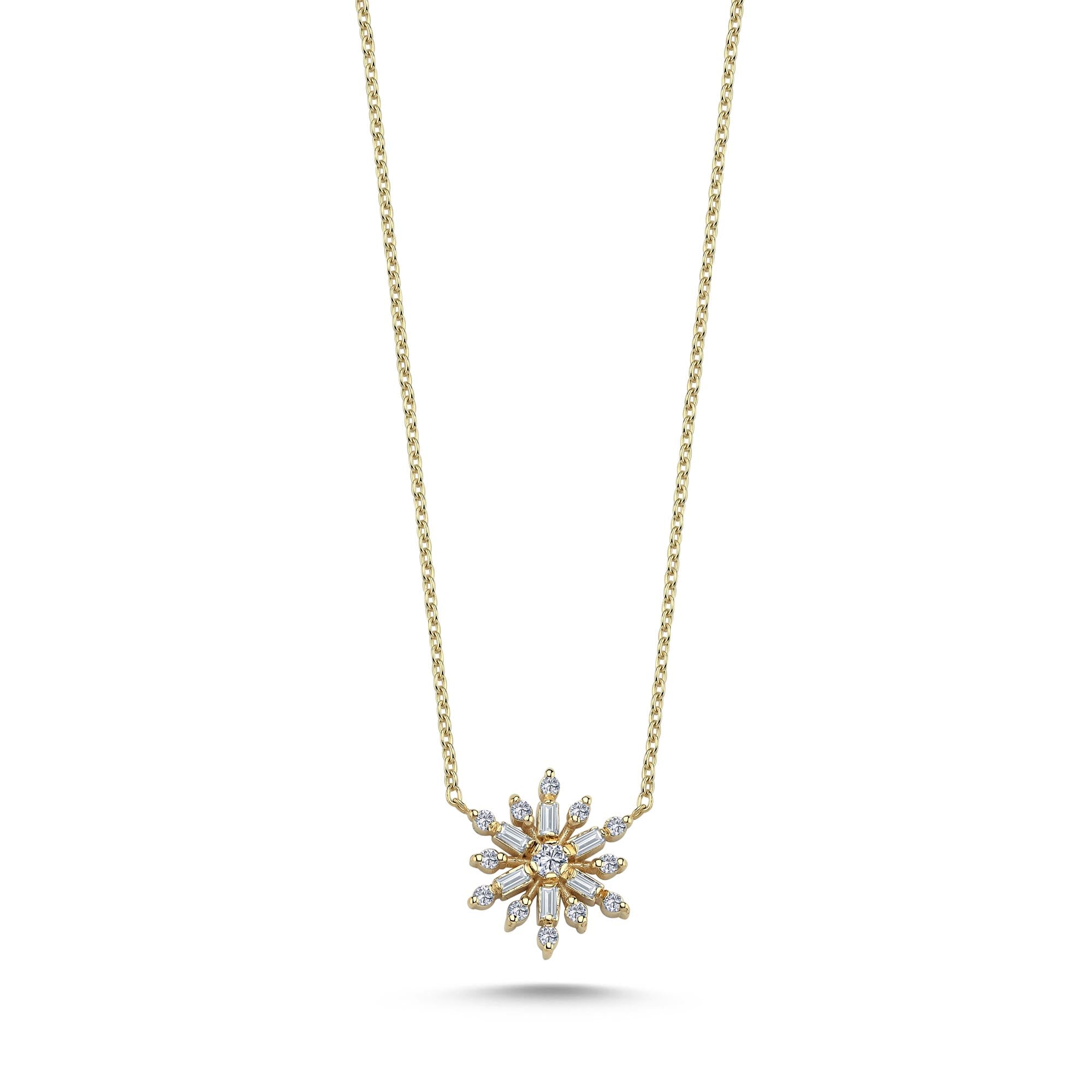 Dainty Diamond Necklace in Gold