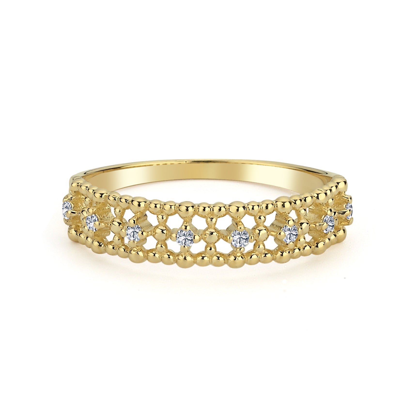 Dainty Diamond Stack Ring