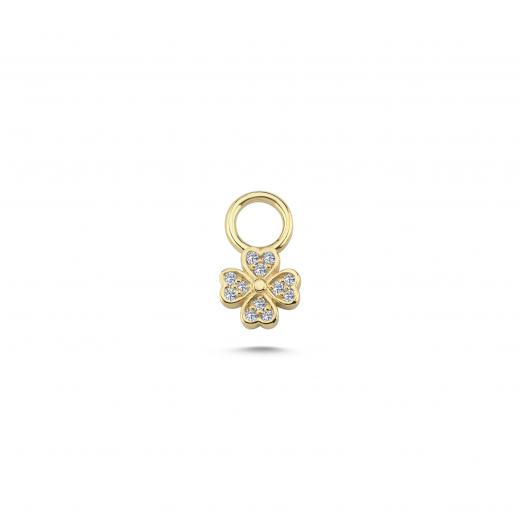 Delicate Heart Charm with Diamond