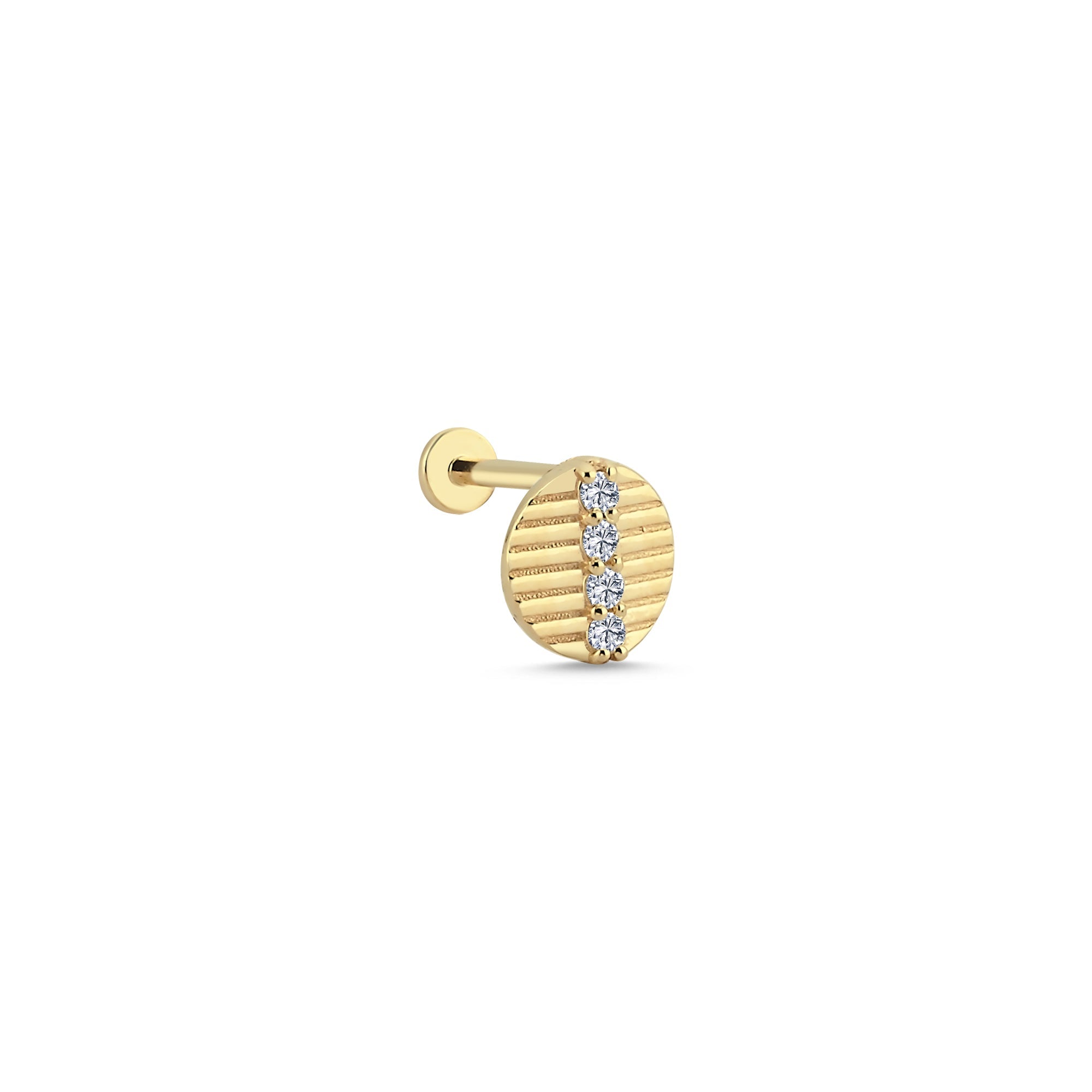 Delicate Diamond Tragus Earring