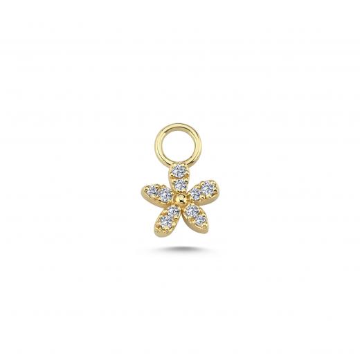 Diamond Flower Charm