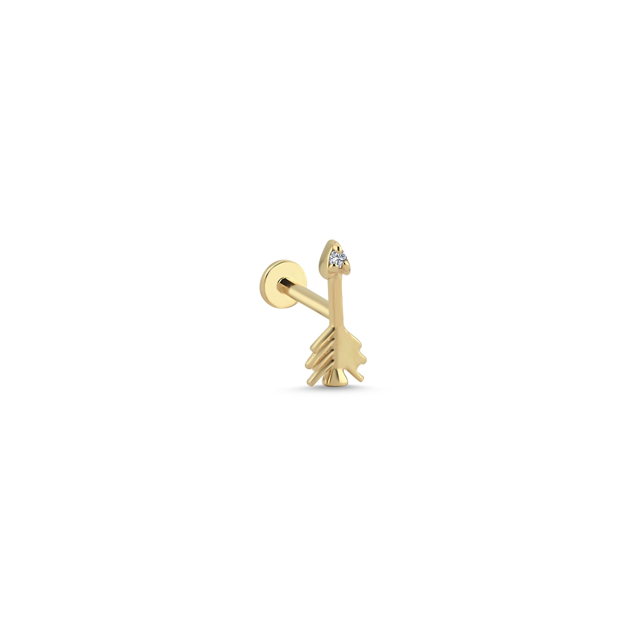 Diamond Arrow Tragus Earring