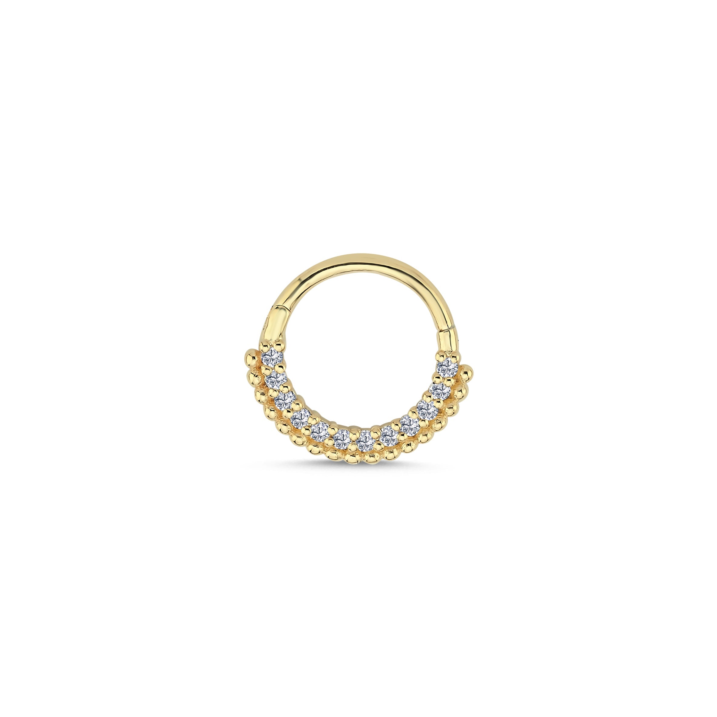 Diamond Beaded Helix Earring