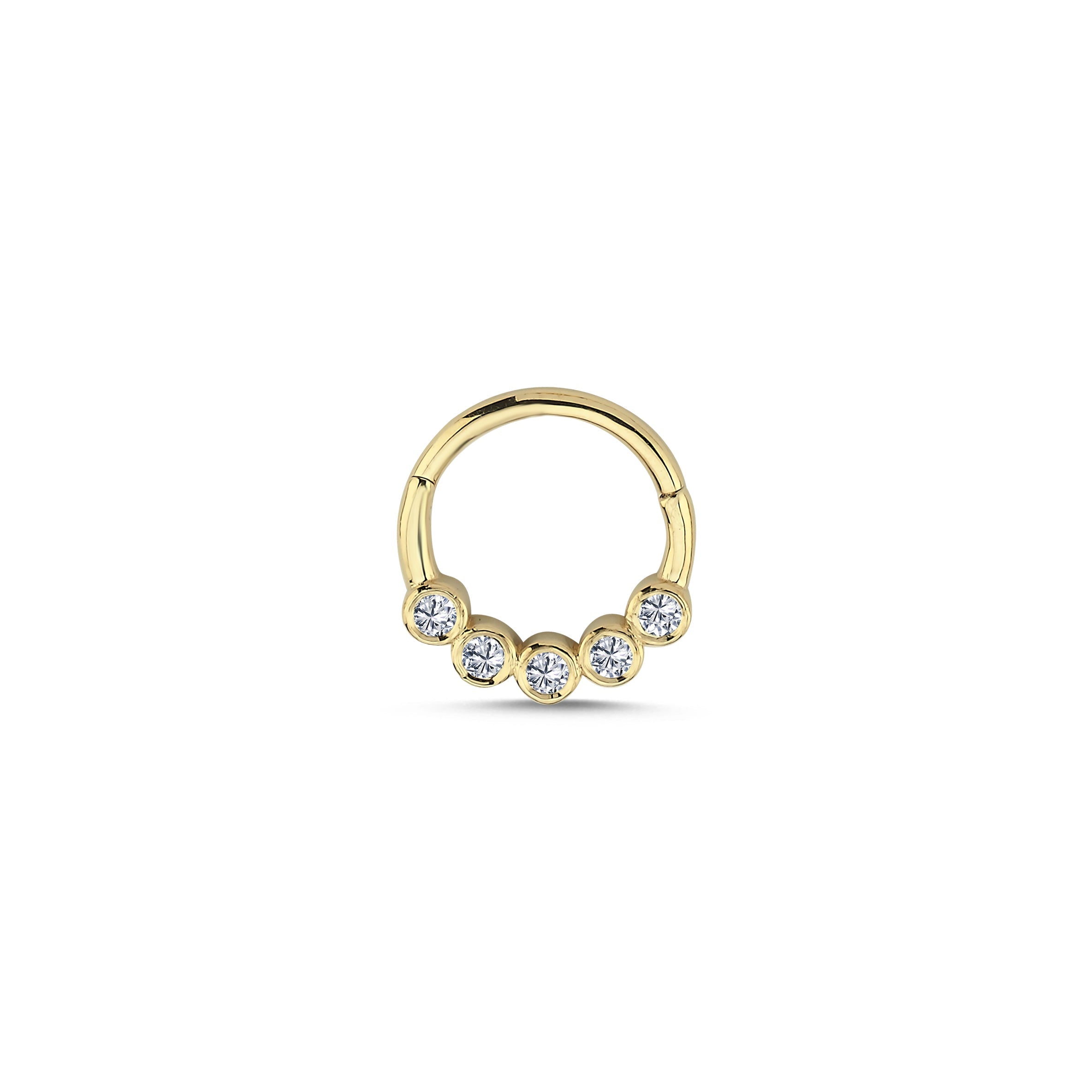 Diamond Bezel Helix Earring
