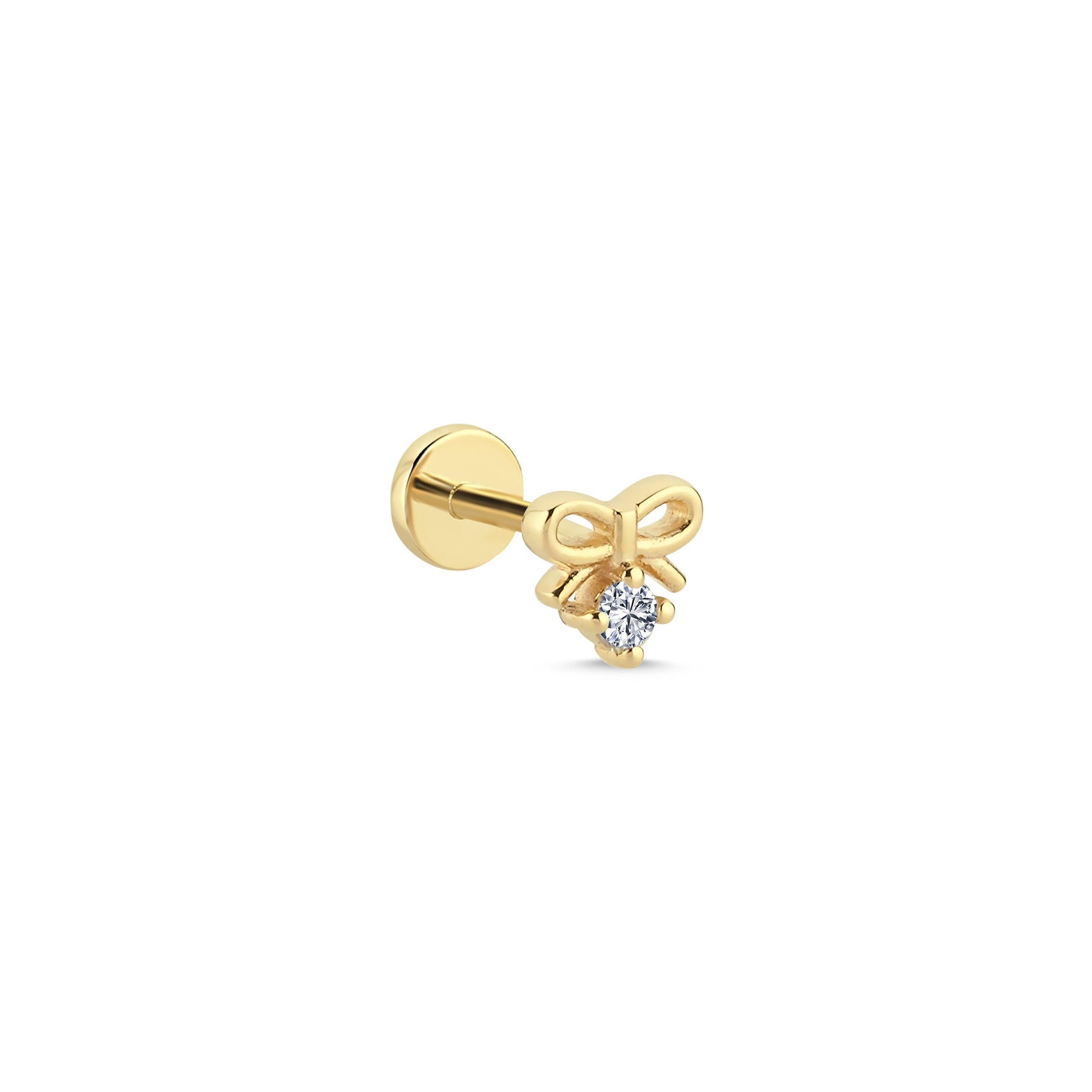 Diamond Bowtie Tragus Earring