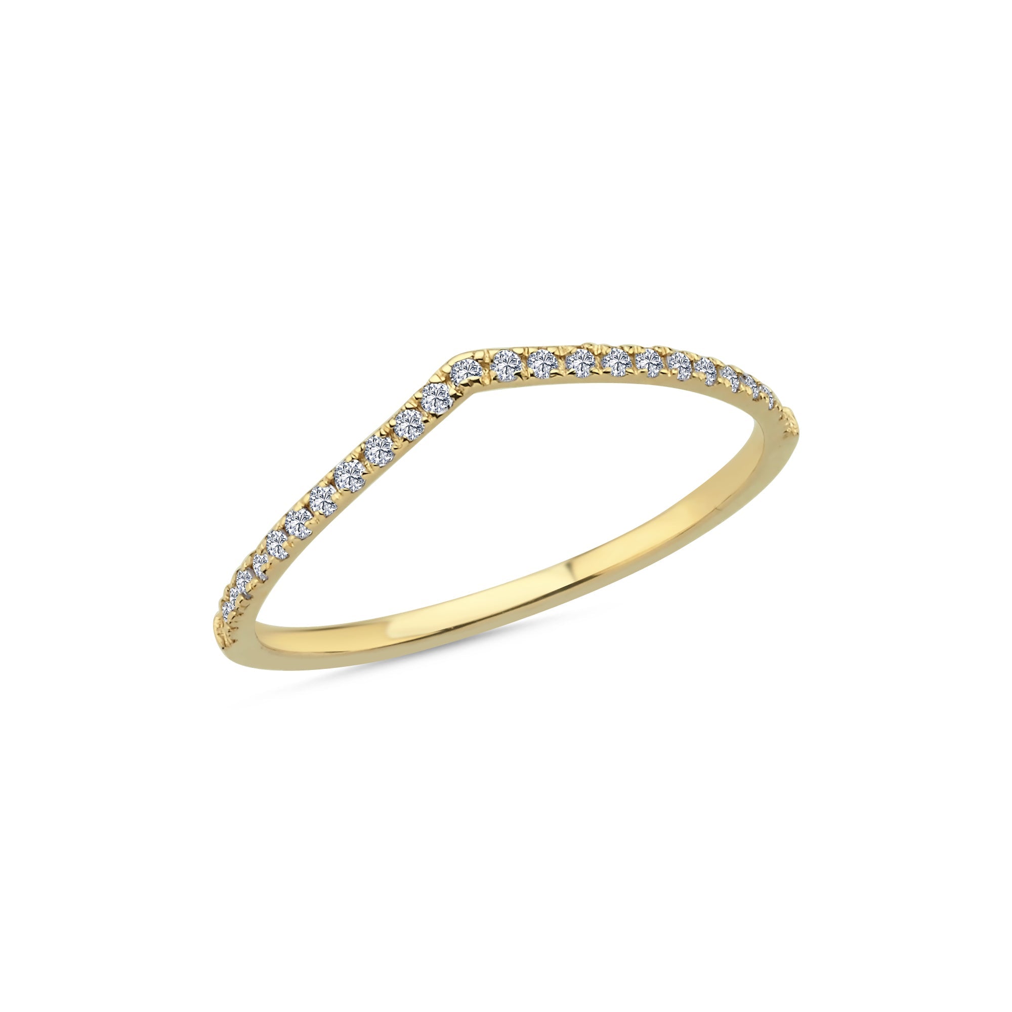 Diamond Chevron Ring