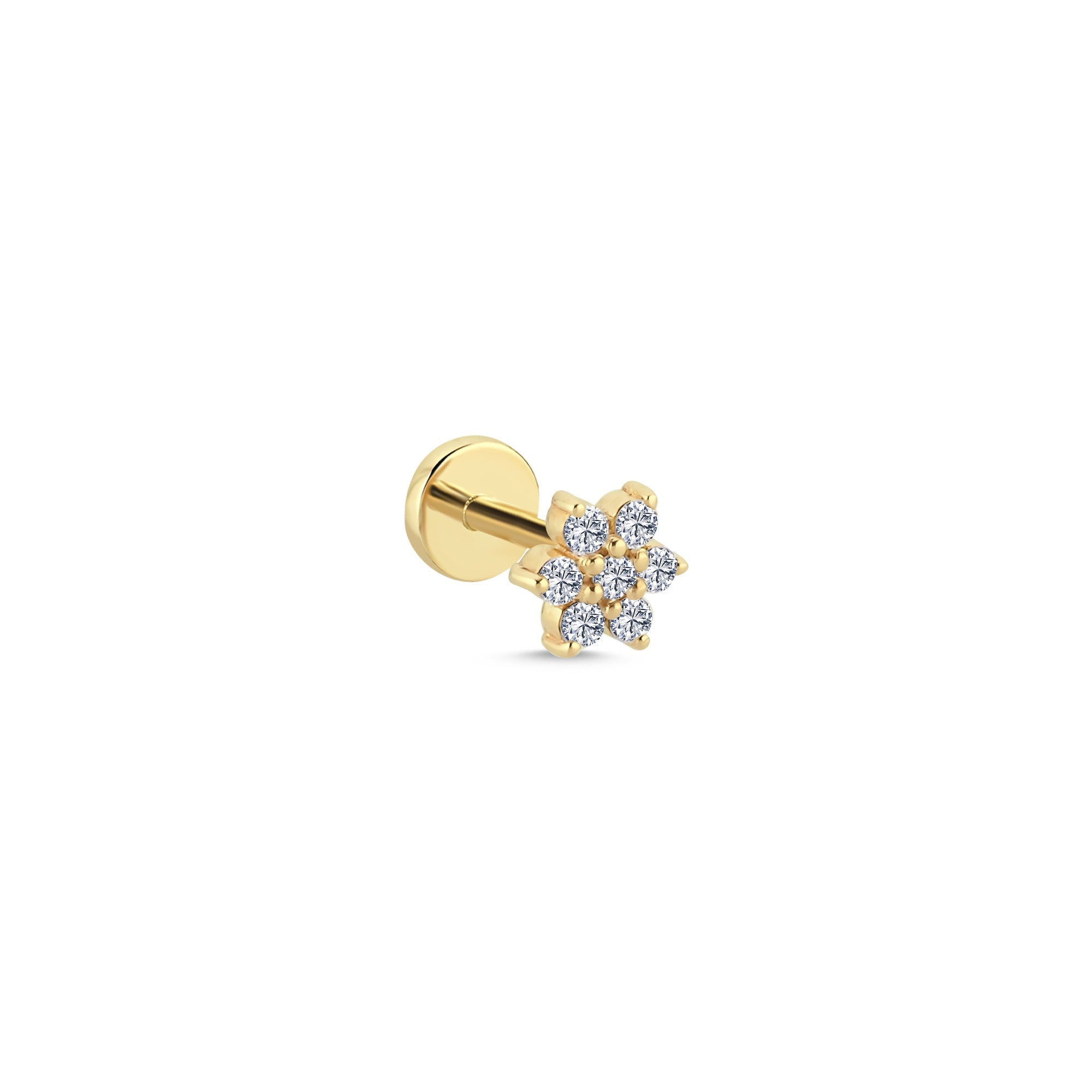 Diamond Cluster Tragus Earring