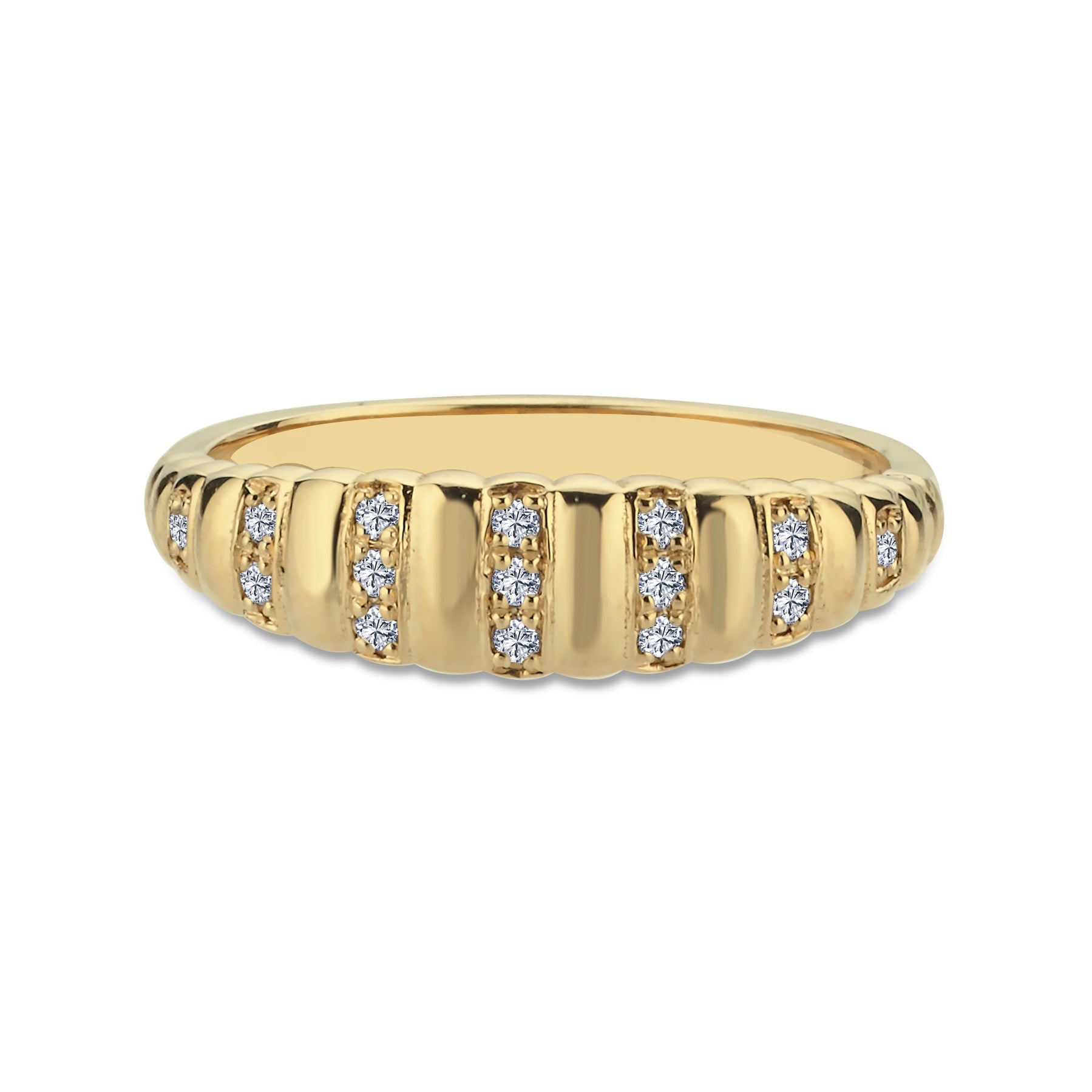 Diamond Croissant Ring