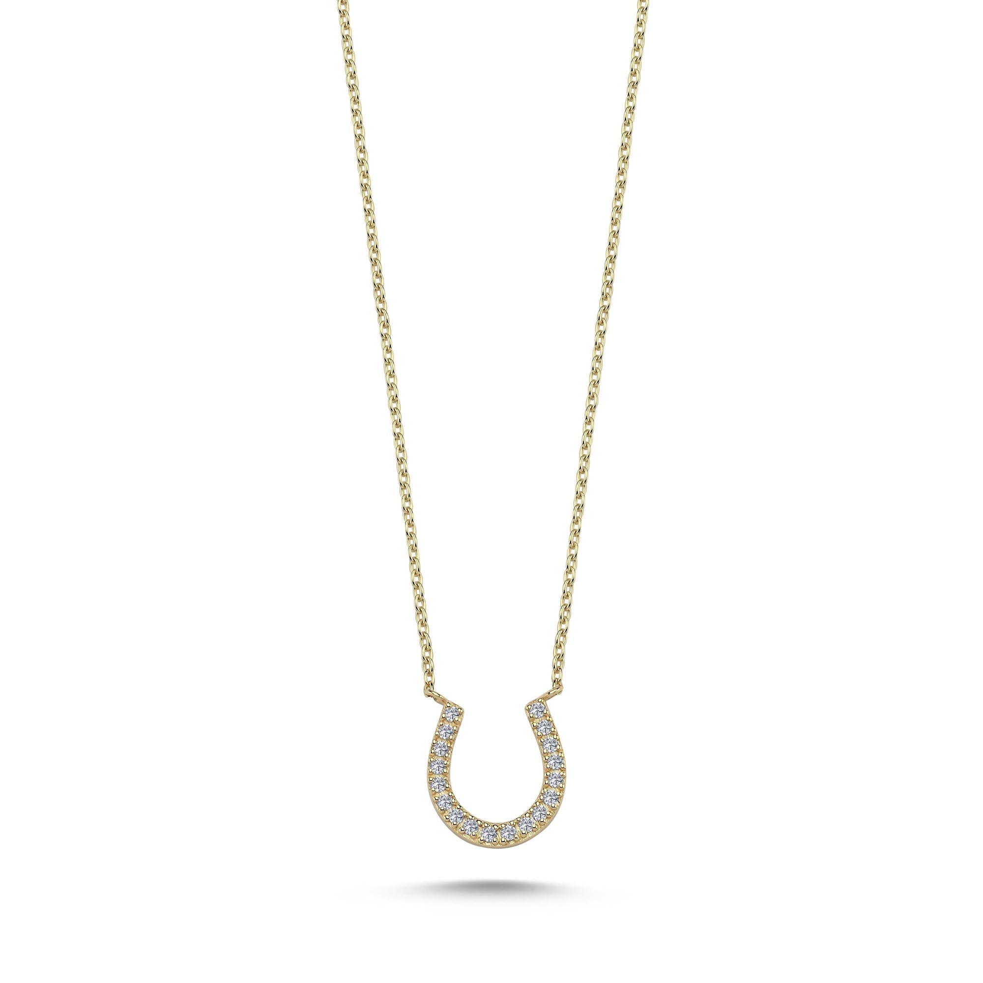 Diamond Horseshoe Necklace