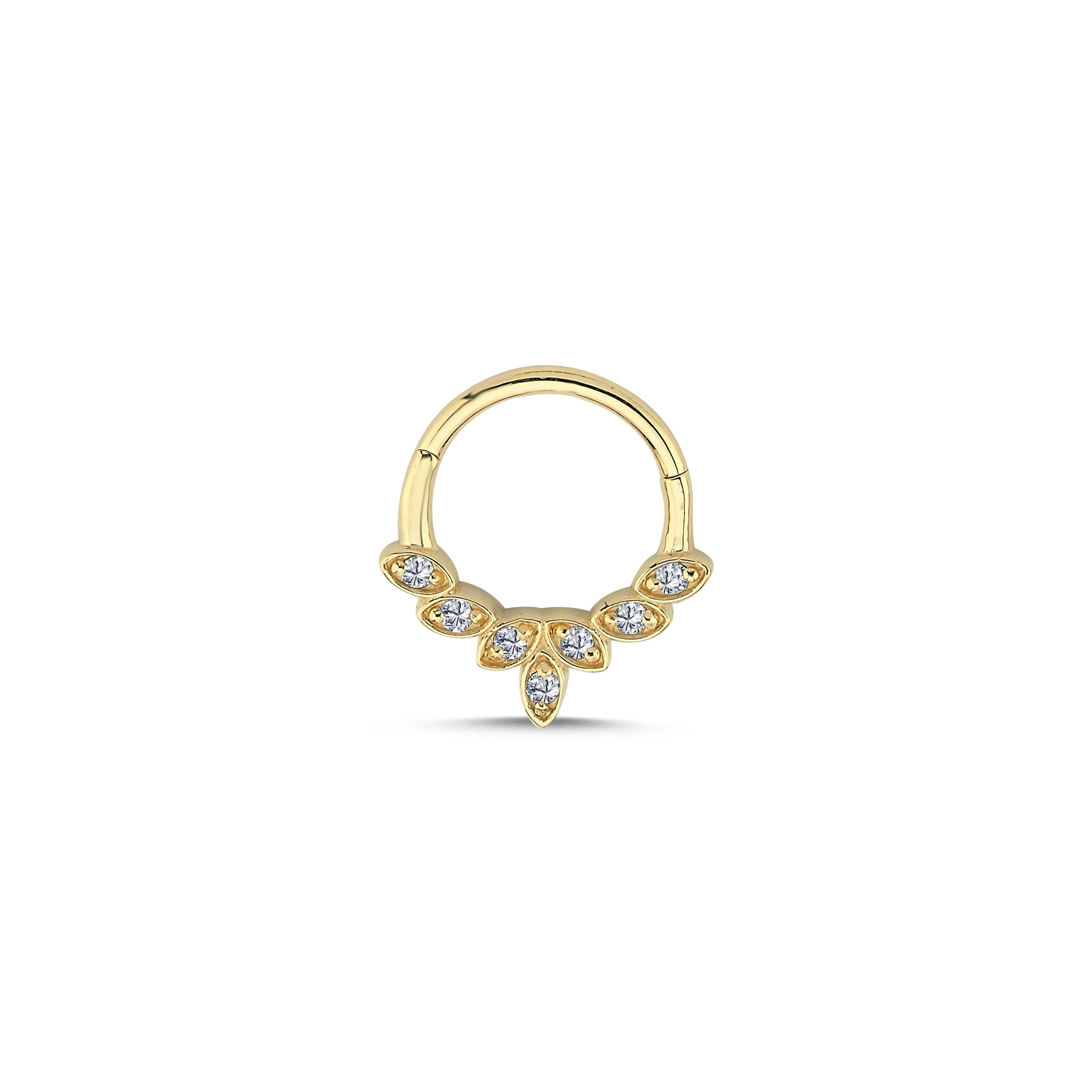 Diamond Marquise Helix Earring