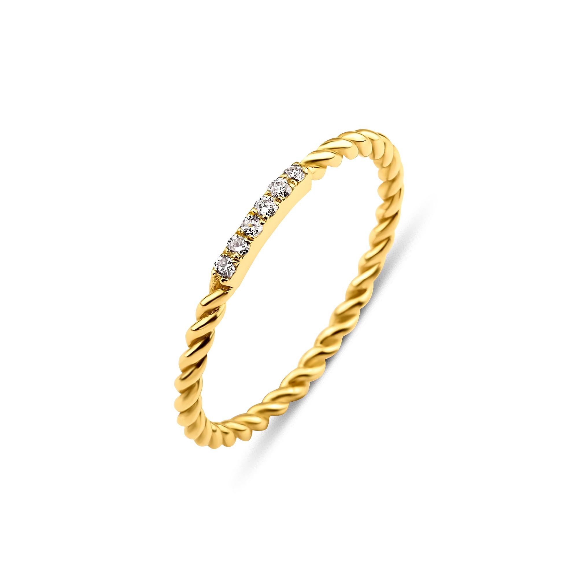 Diamond Rope Ring
