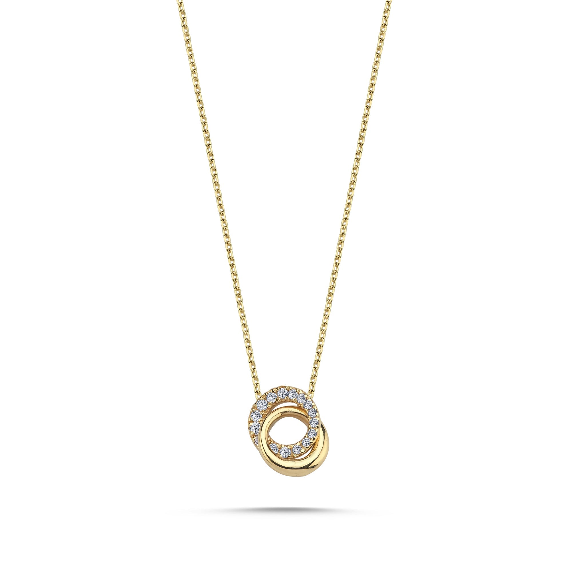 Diamond Sister Necklace in 14k Gold