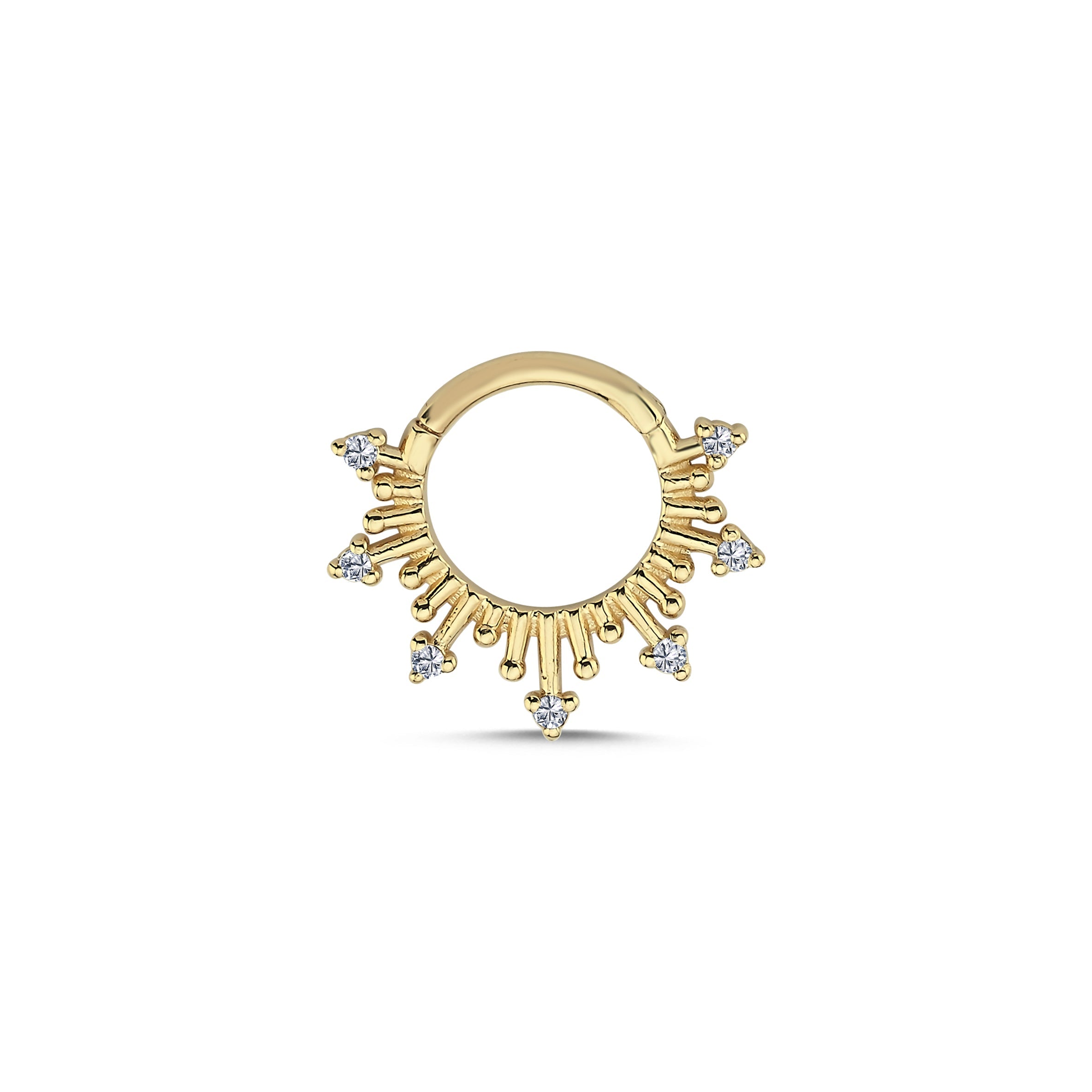 Diamond Spike Helix Earring