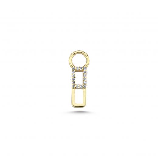 Dianty Tag Charm with Diamond