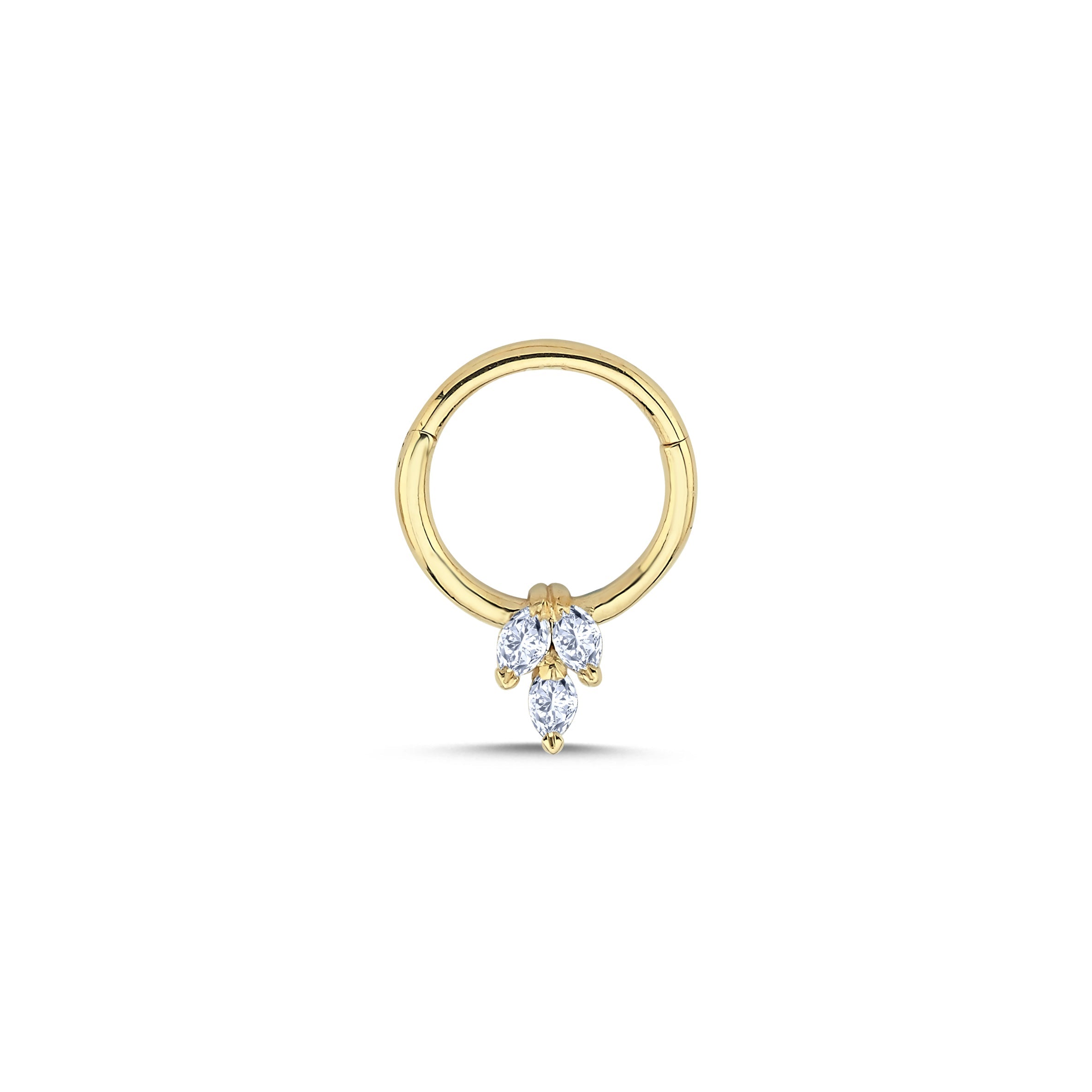 Marquise Diamond Helix Earring