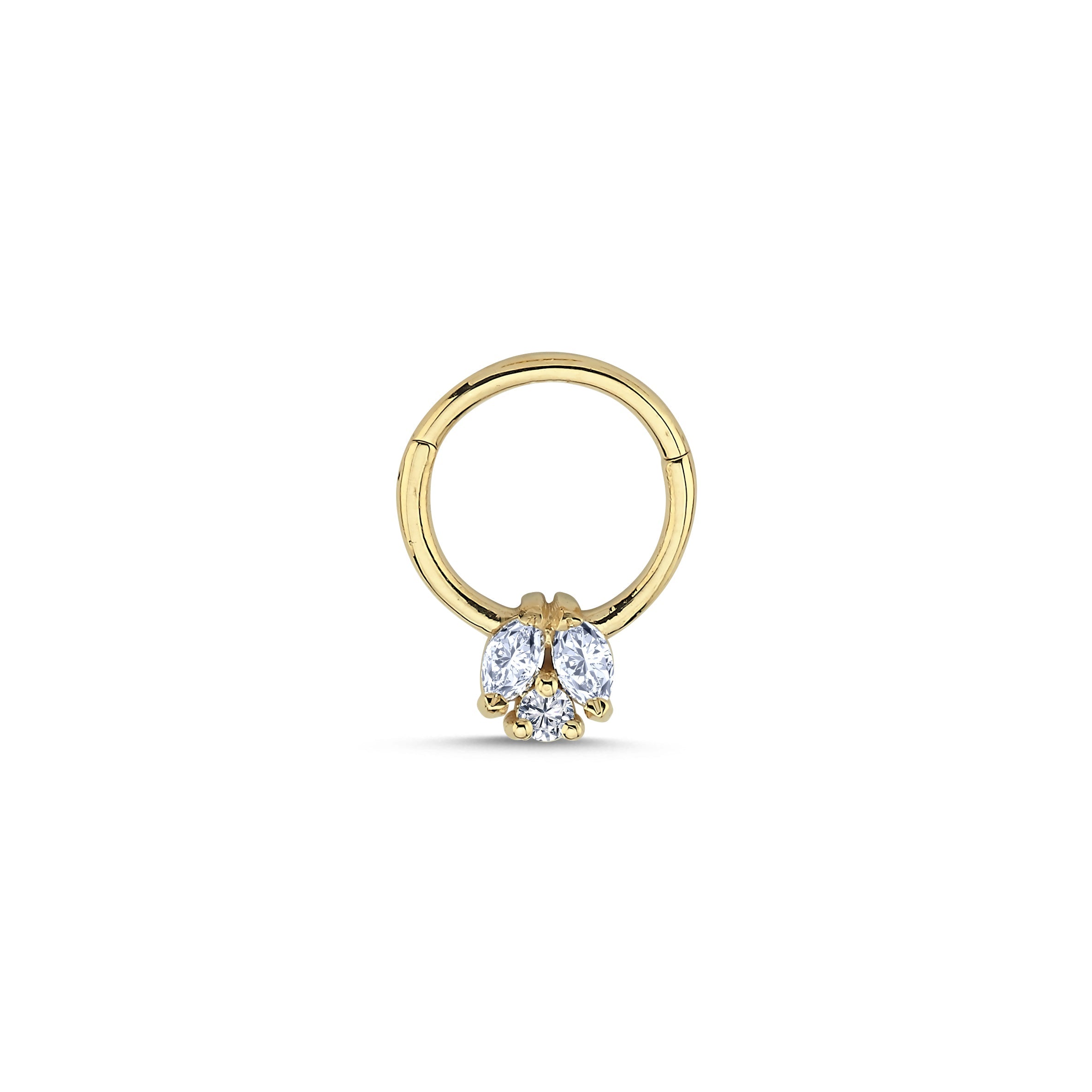Marquise Diamond Helix Earring