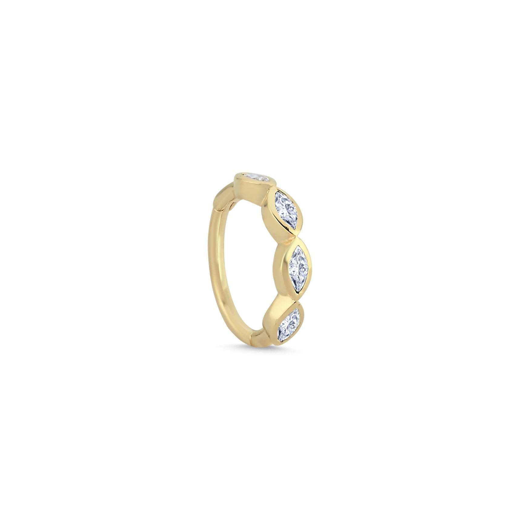 Marquise Diamond Helix Earring