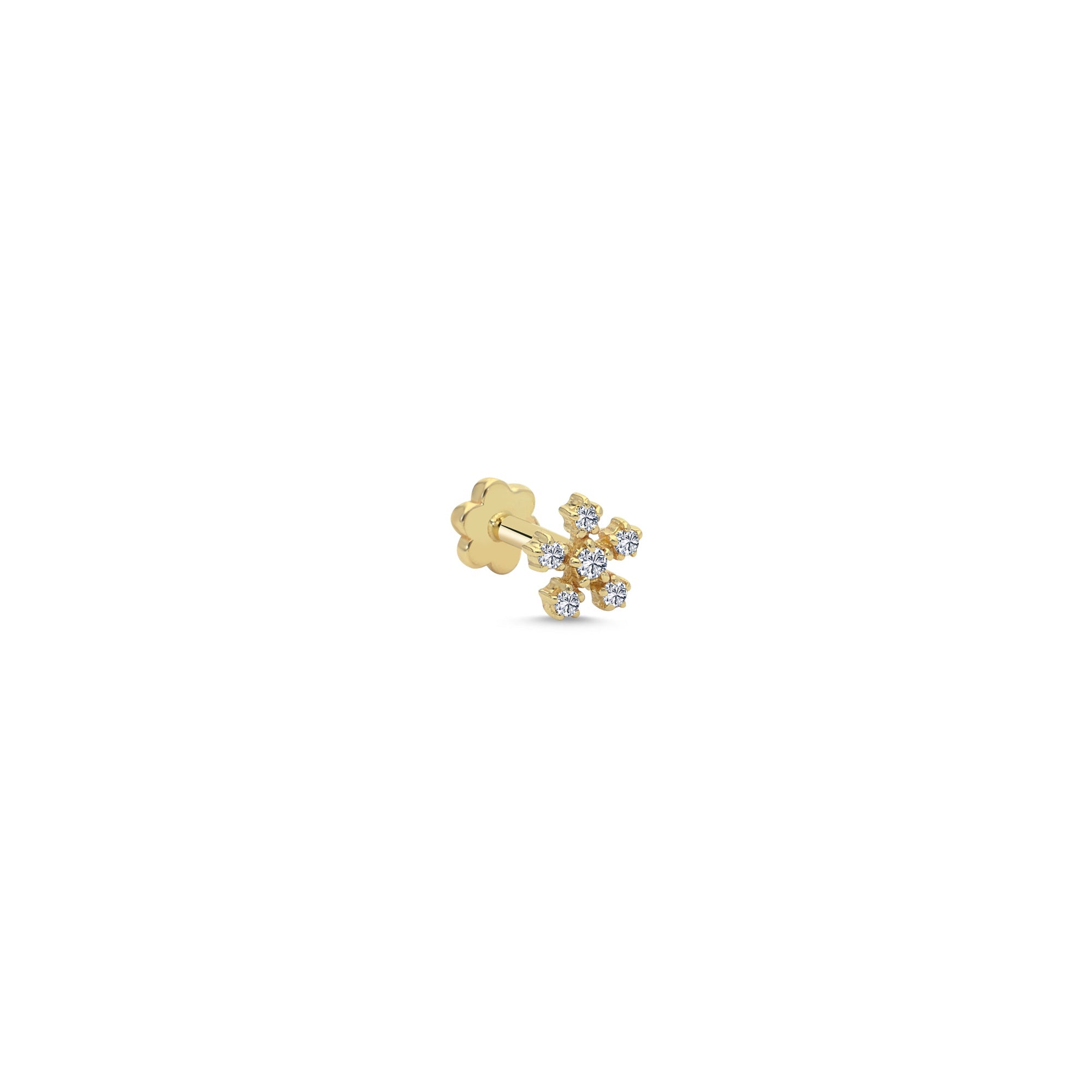Minimal Diamond Tragus Earring