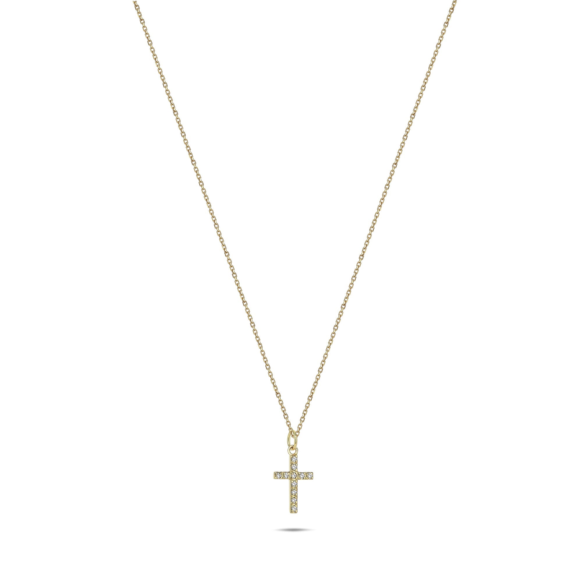 Minimalist Diamond Cross Necklace