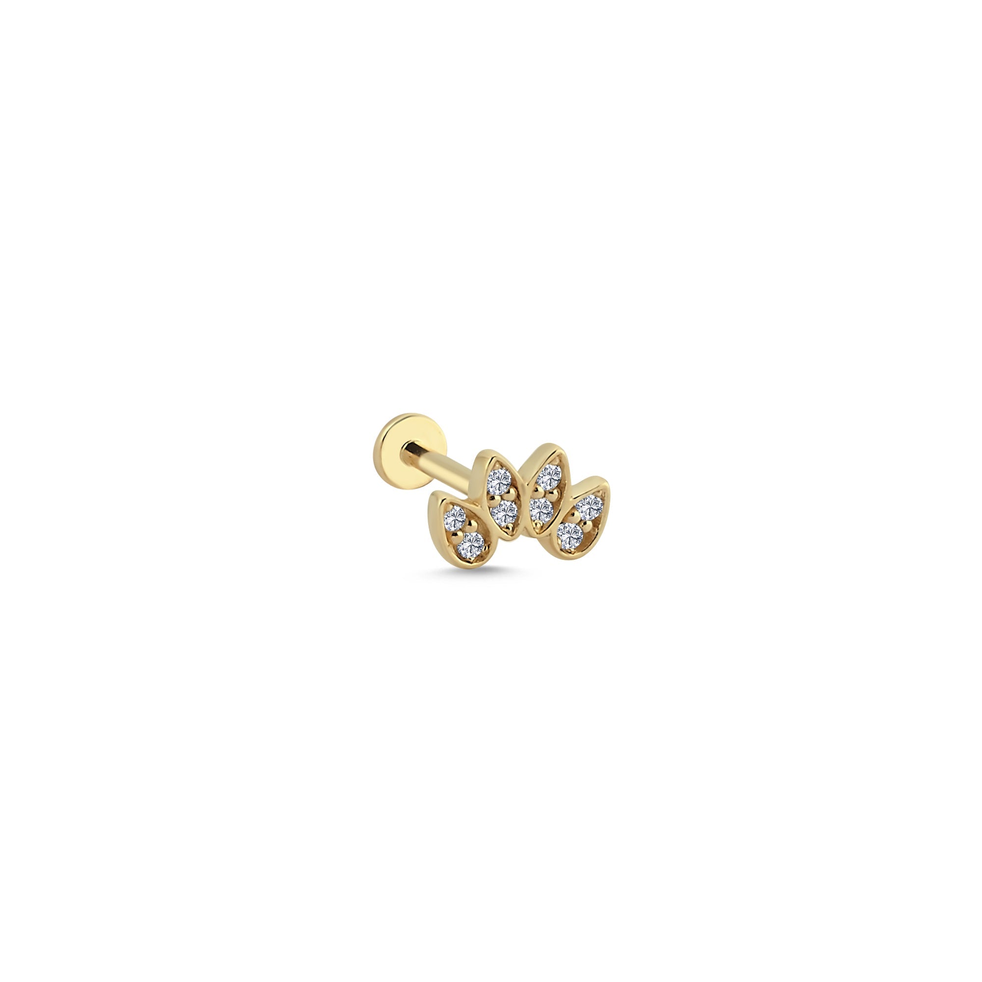 Minimalist Diamond Tragus Earring
