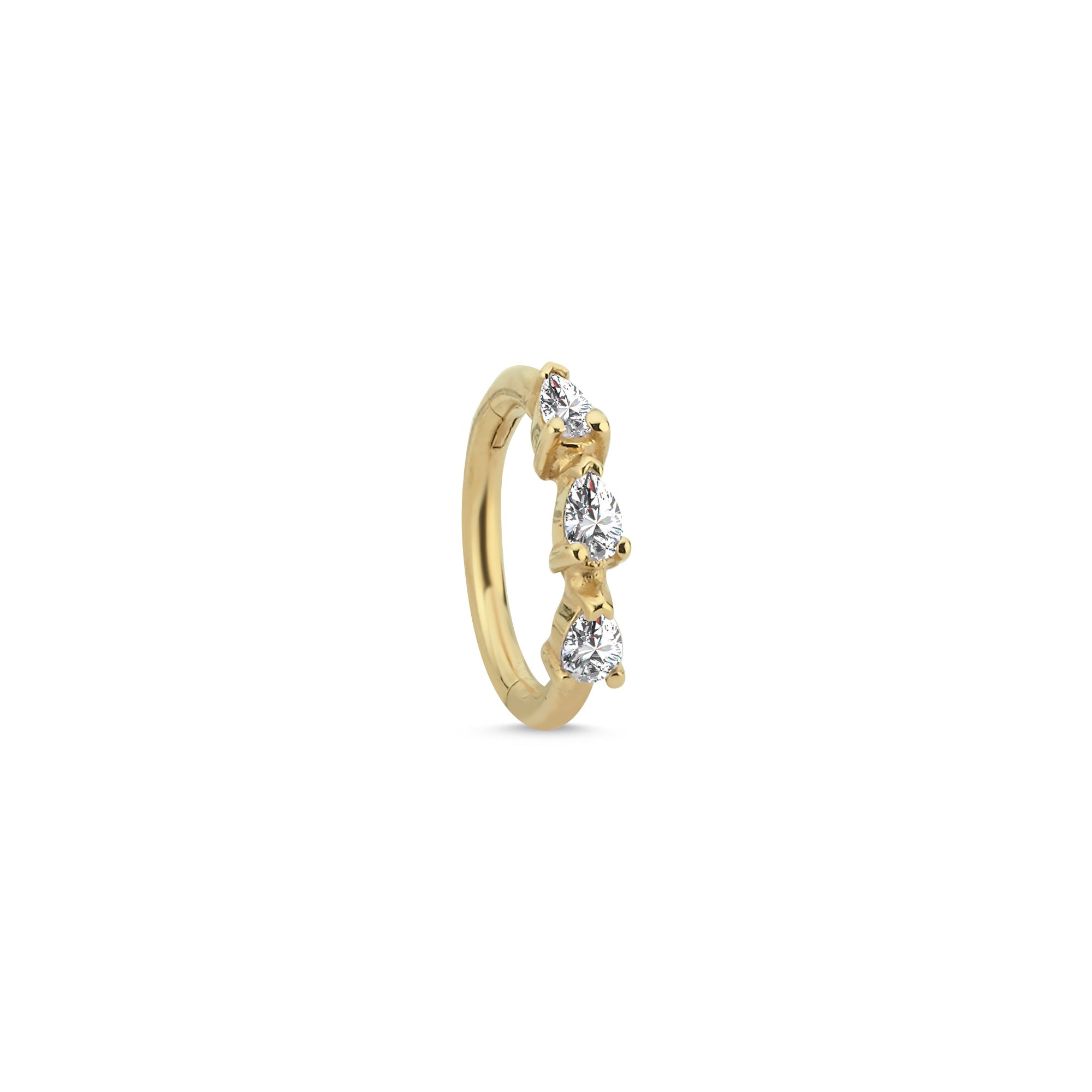 Pear Diamond Tragus Helix Earring