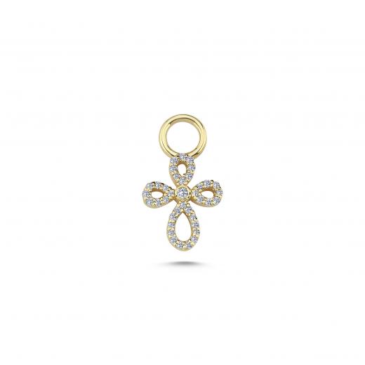 Petite Diamond Cross Charm