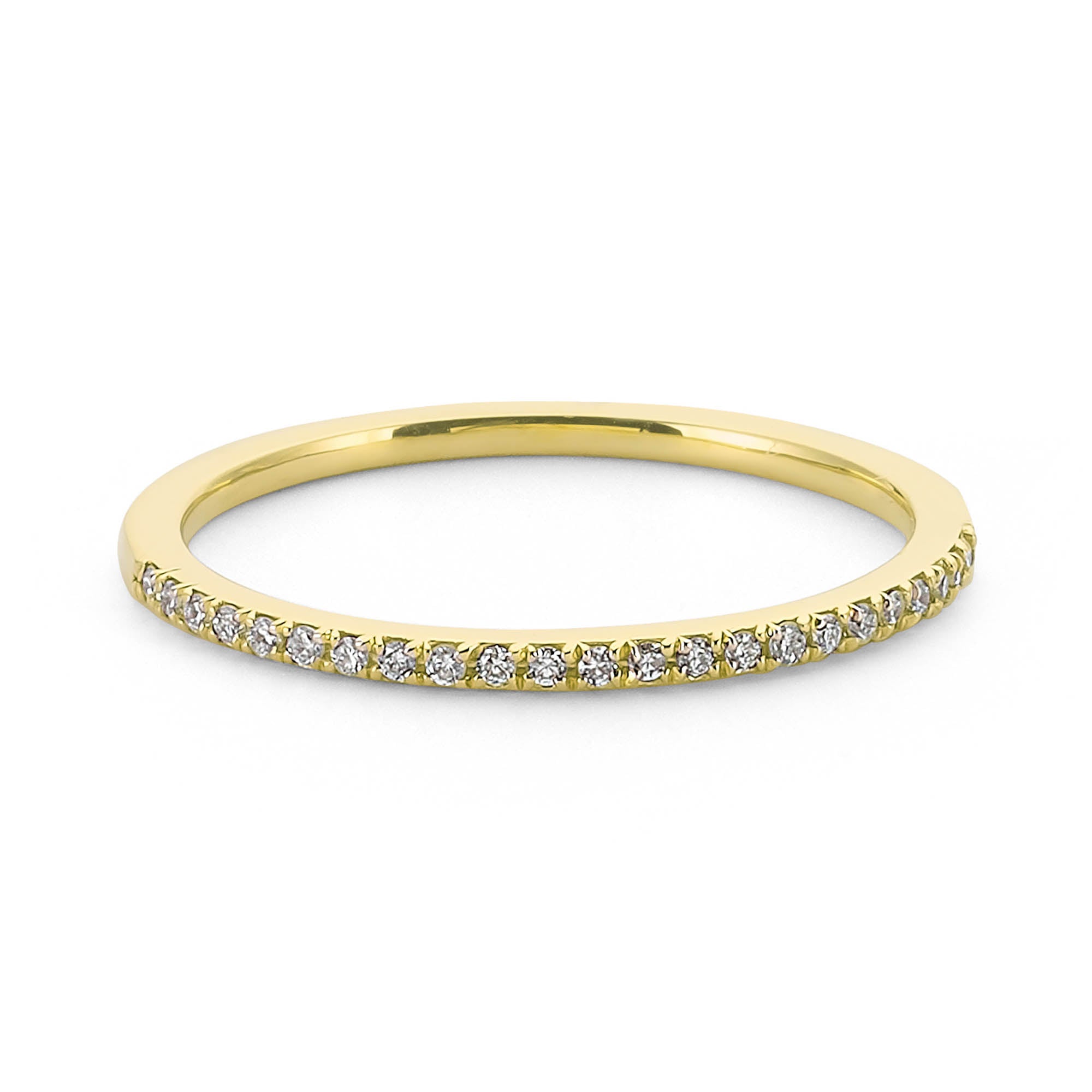 Simple Diamond Half Eternity Wedding Ring