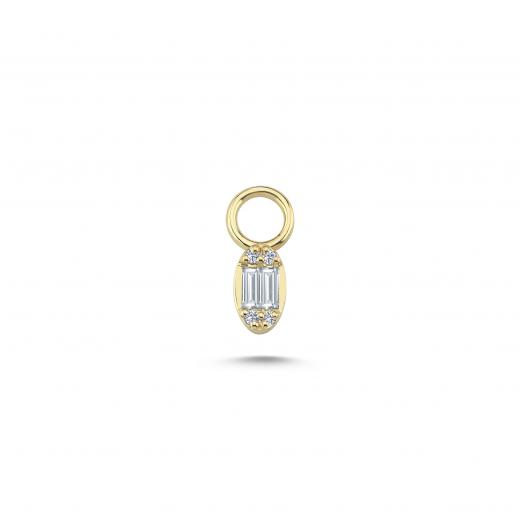 Small Baguette Diamond Cluster Charm