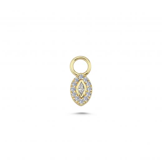 Small Marquise Diamond Charm