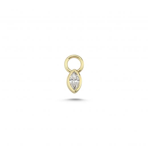 Solitaire Marquise Diamond Charm