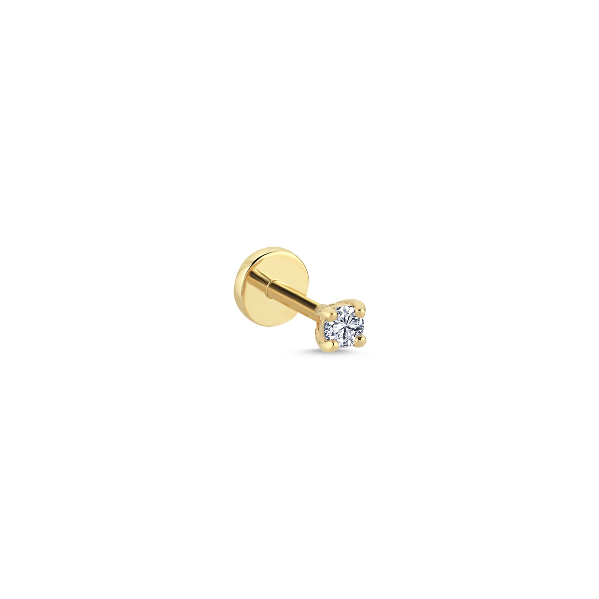Solitaire Diamond Tragus Earring