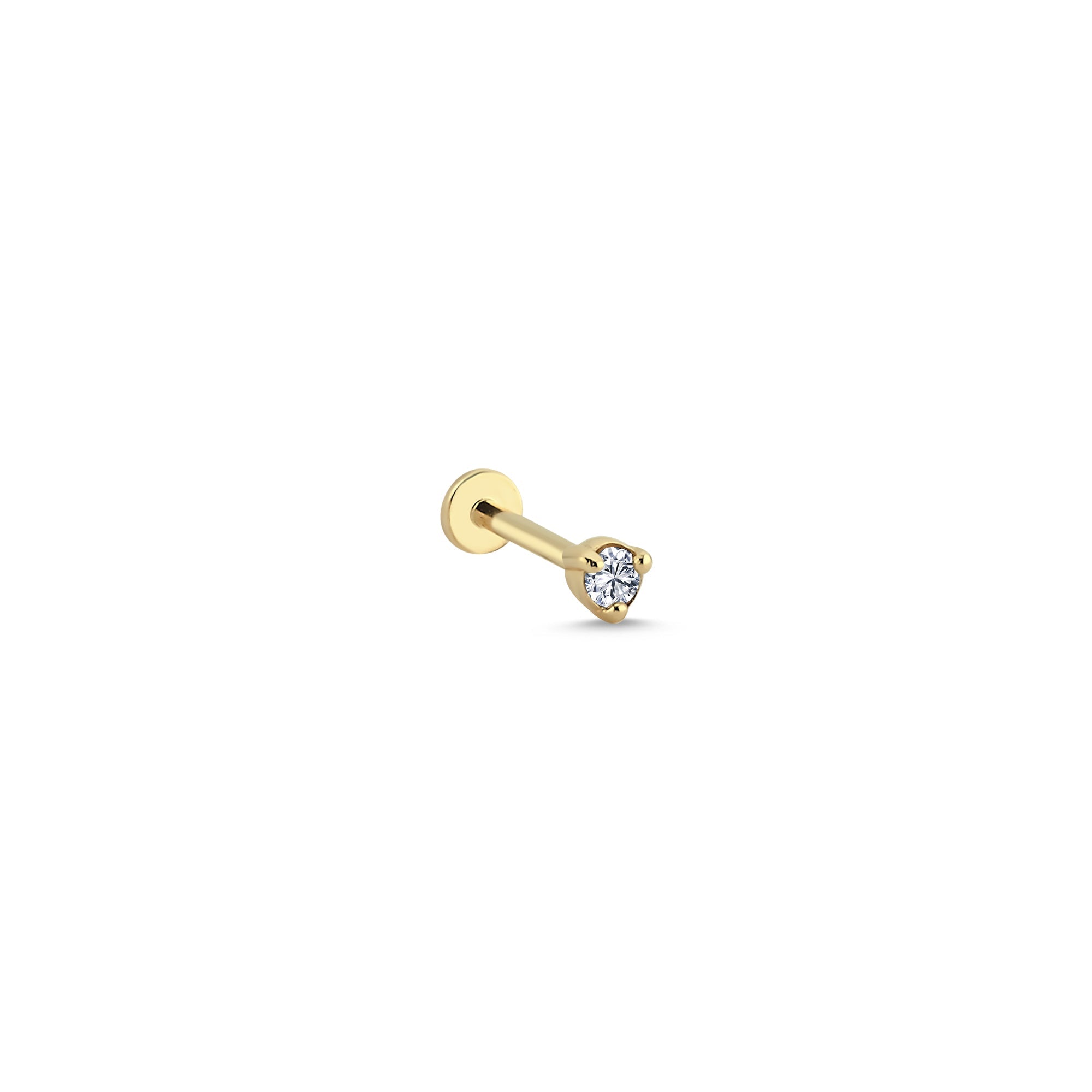 Solitaire Diamond Tragus Earring