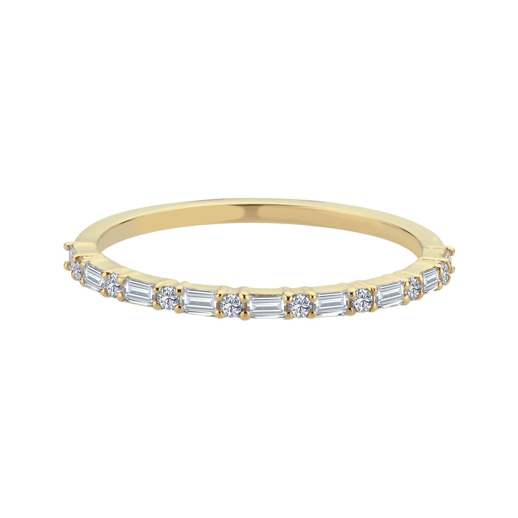 Thin Diamond Stacking Ring