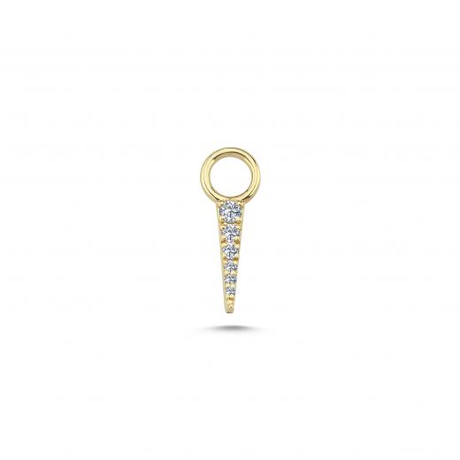 Tiny Diamond Spike Charm