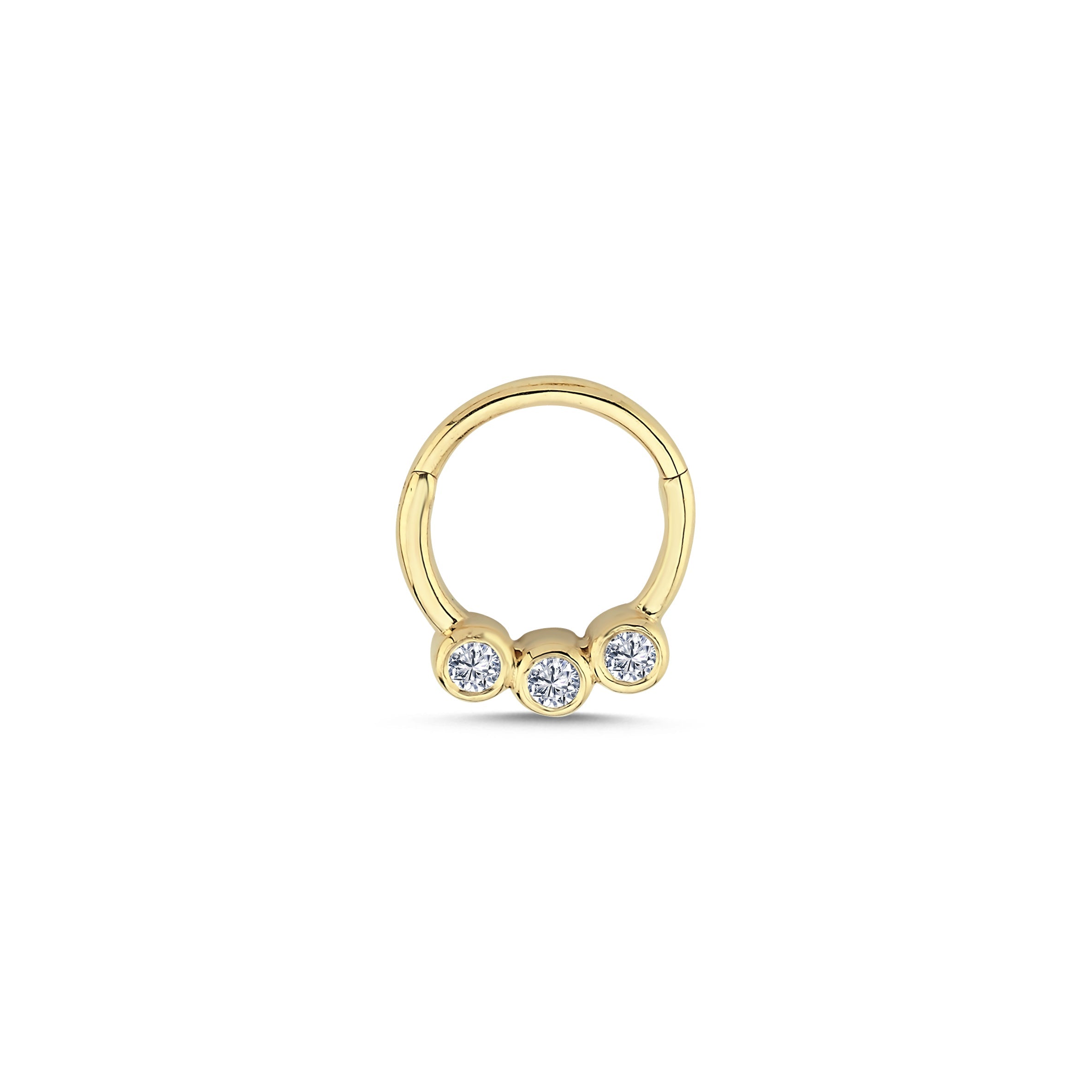 Trio Diamond Helix Earring